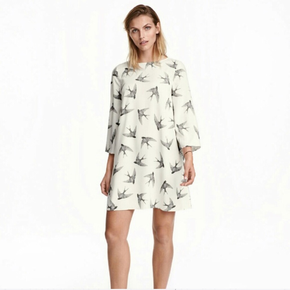 H&M bird print tunic